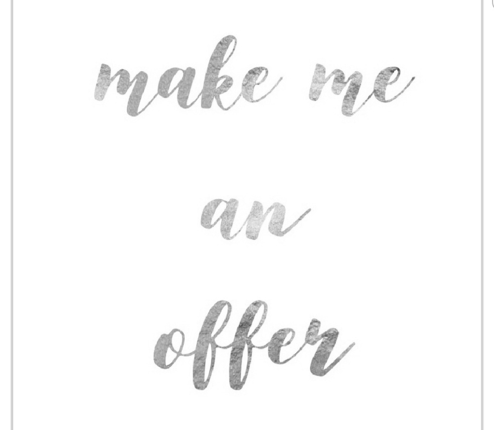All offers considered